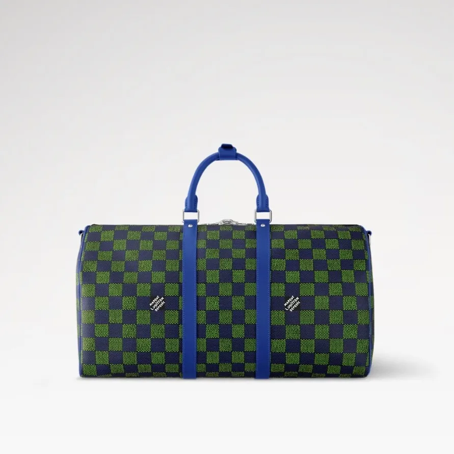 Louis Vuitton Keepall Bandoulière 50 Blue Green / - Image 6