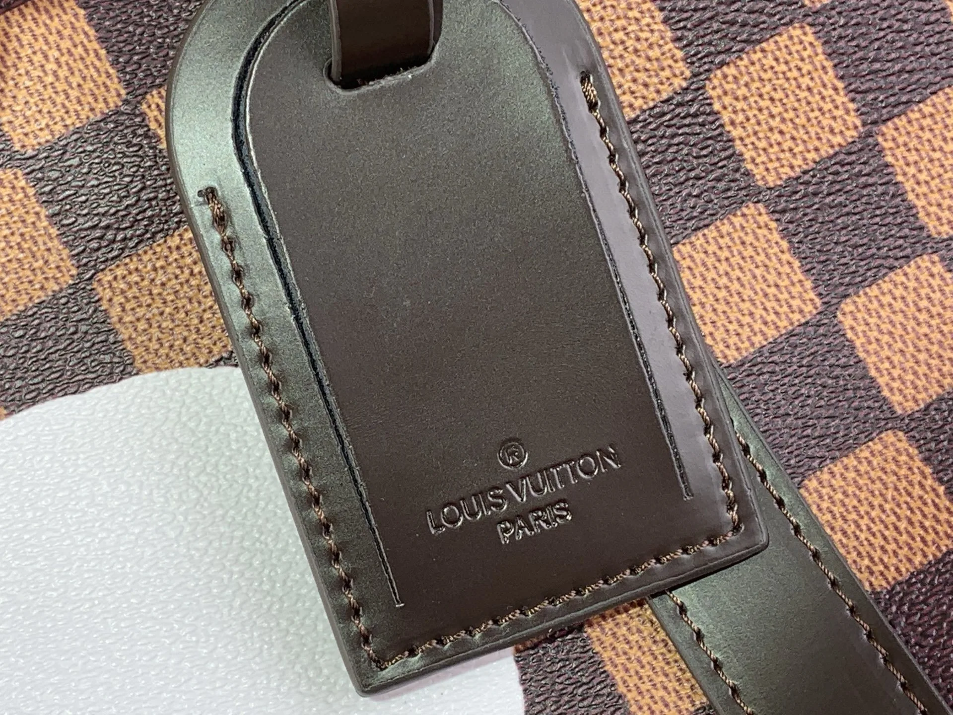 Louis Vuitton Keepall Bandouliere 50 Travel Bag / Brown Damier Phriendship Gold Hardware - Image 9