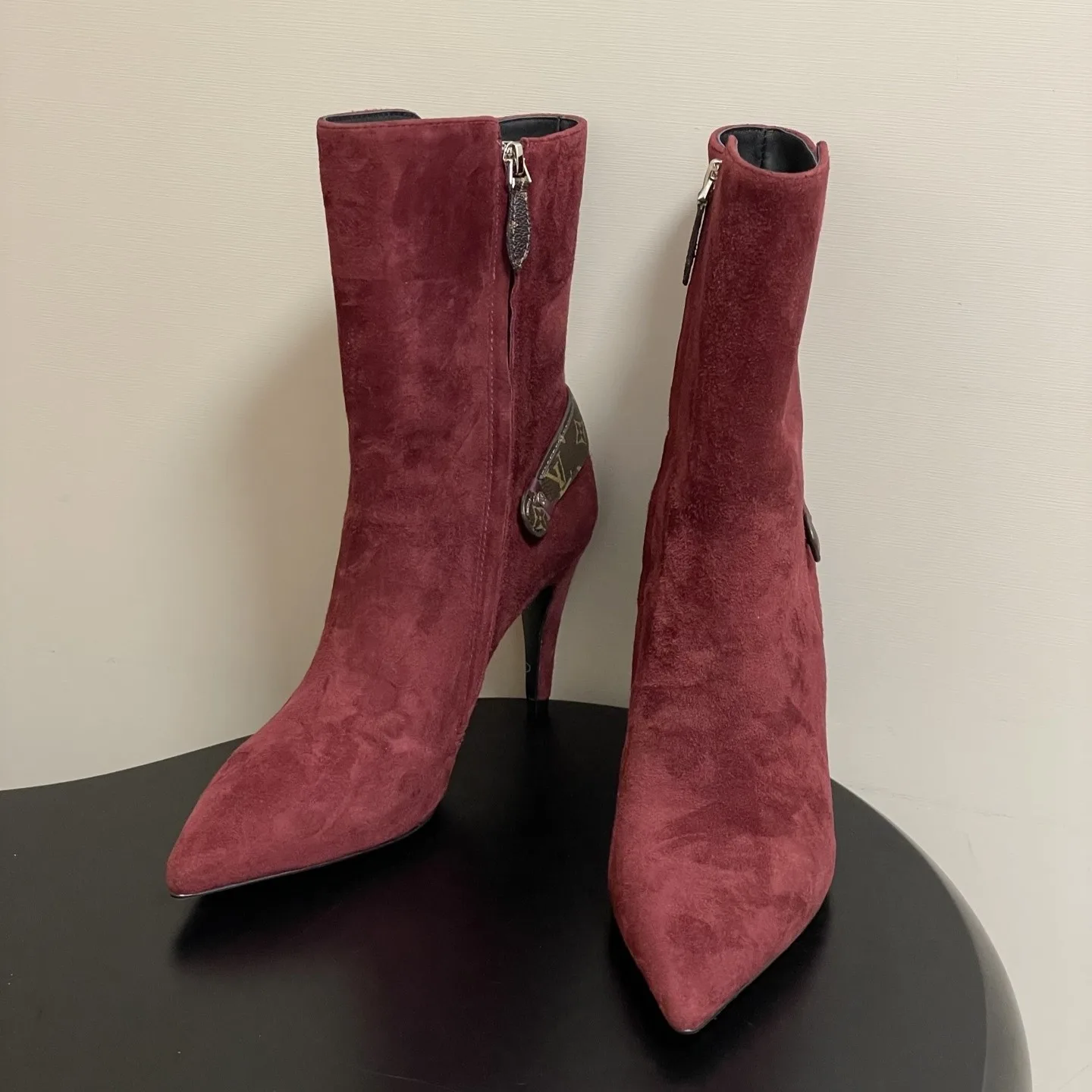 Louis Vuitton Legacy Ankle Boots Bordeaux Red 1AIDZH - Image 3