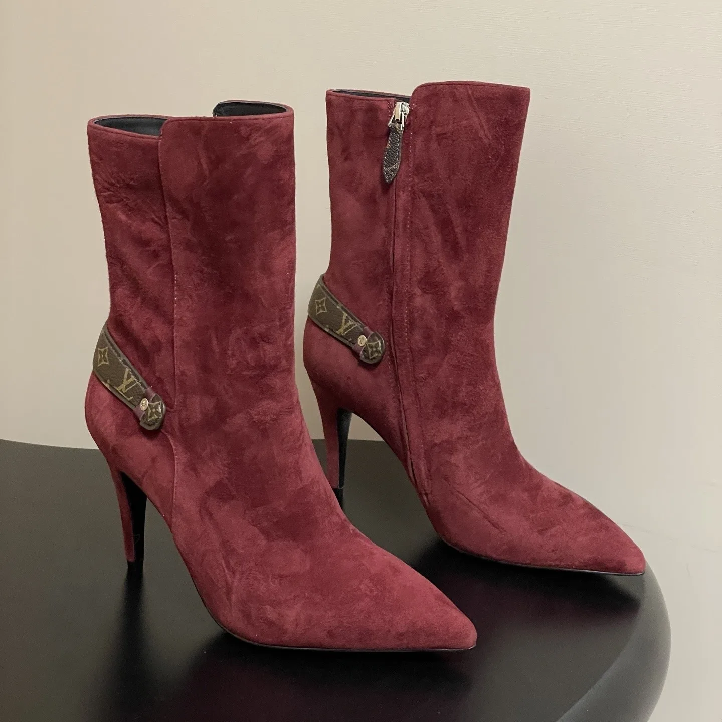 Louis Vuitton Legacy Ankle Boots Bordeaux Red 1AIDZH - Image 4