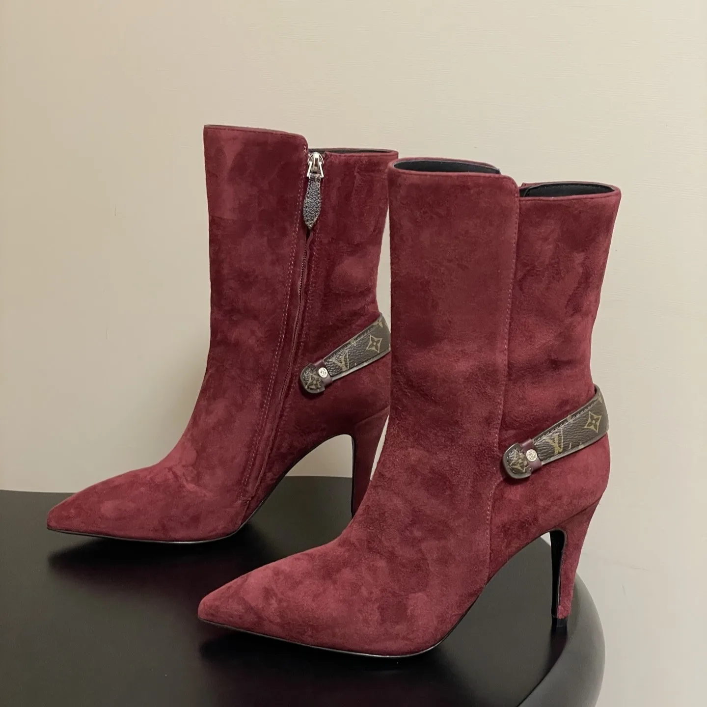 Louis Vuitton Legacy Ankle Boots Bordeaux Red 1AIDZH - Image 6