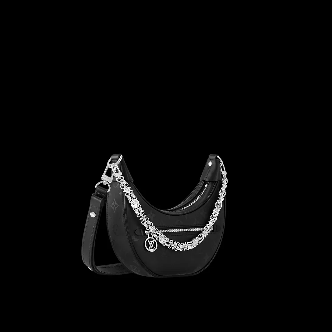 Louis Vuitton Loop Black Bag 9 Inches/ - Image 4