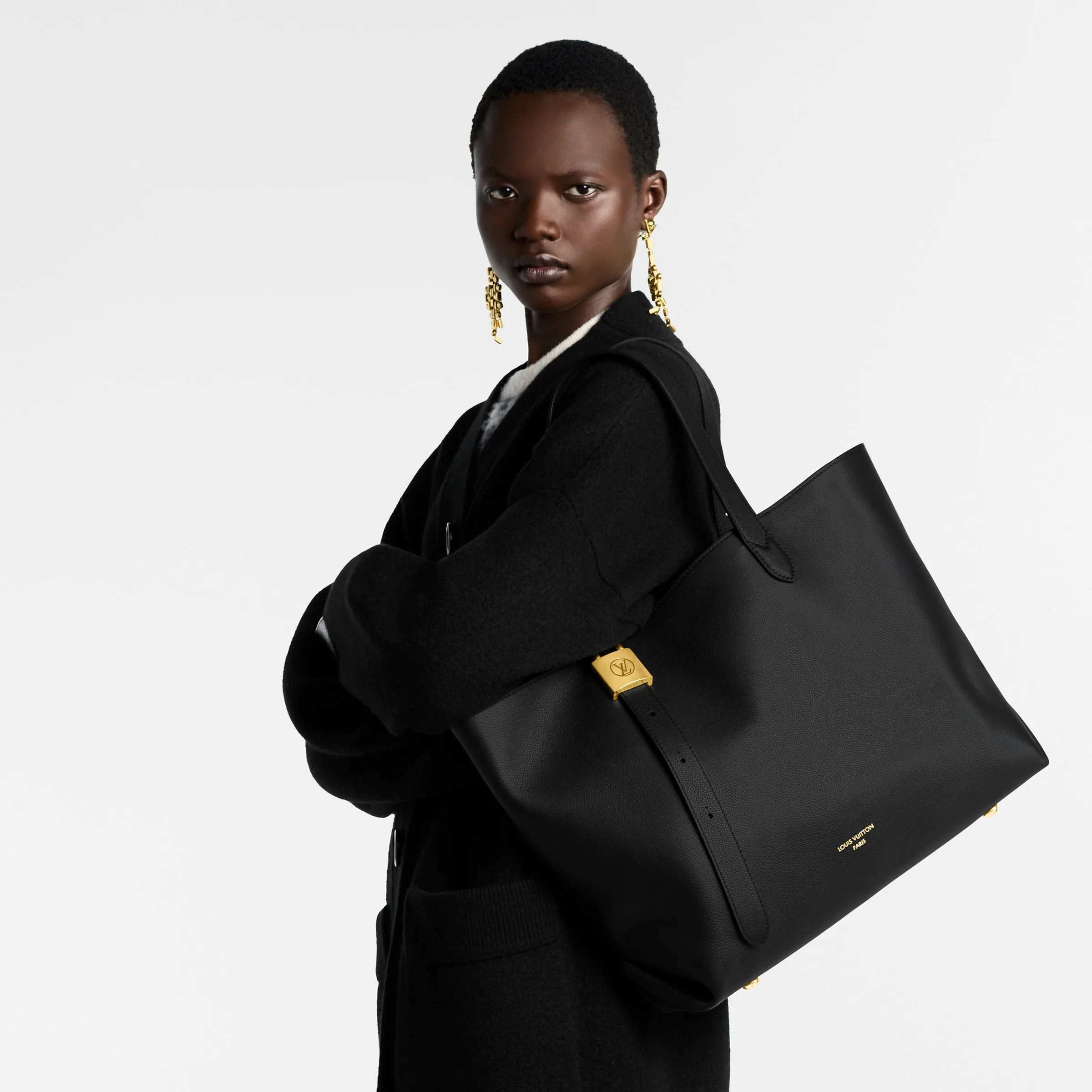Louis Vuitton Low Key Cabas MM Bag Black / - Image 3