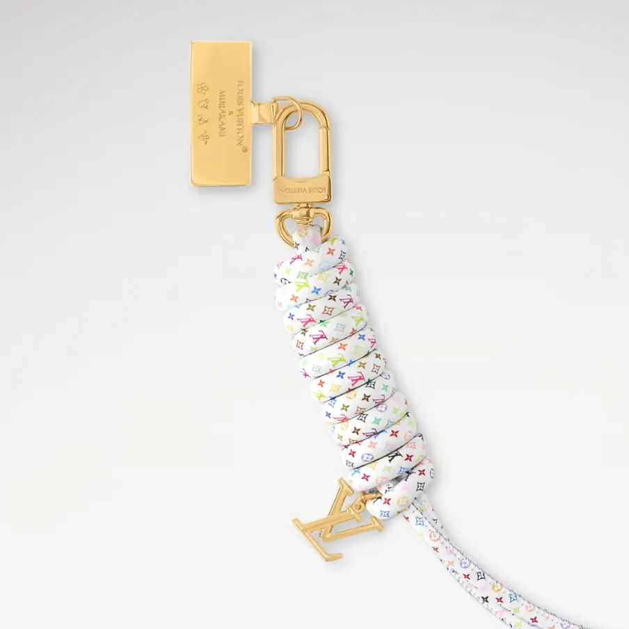 Louis Vuitton LV x TM Knot Bag Charm Multicolored Gold Hardware - Image 3