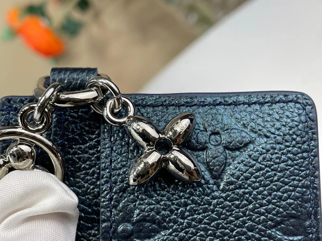 Louis Vuitton LV Charms Card Holder Shimmery Ink / - Image 6
