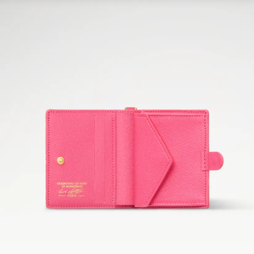 Louis Vuitton LV Charms Pocket Wallet Monogram Origine Rose Ruban / - Image 6