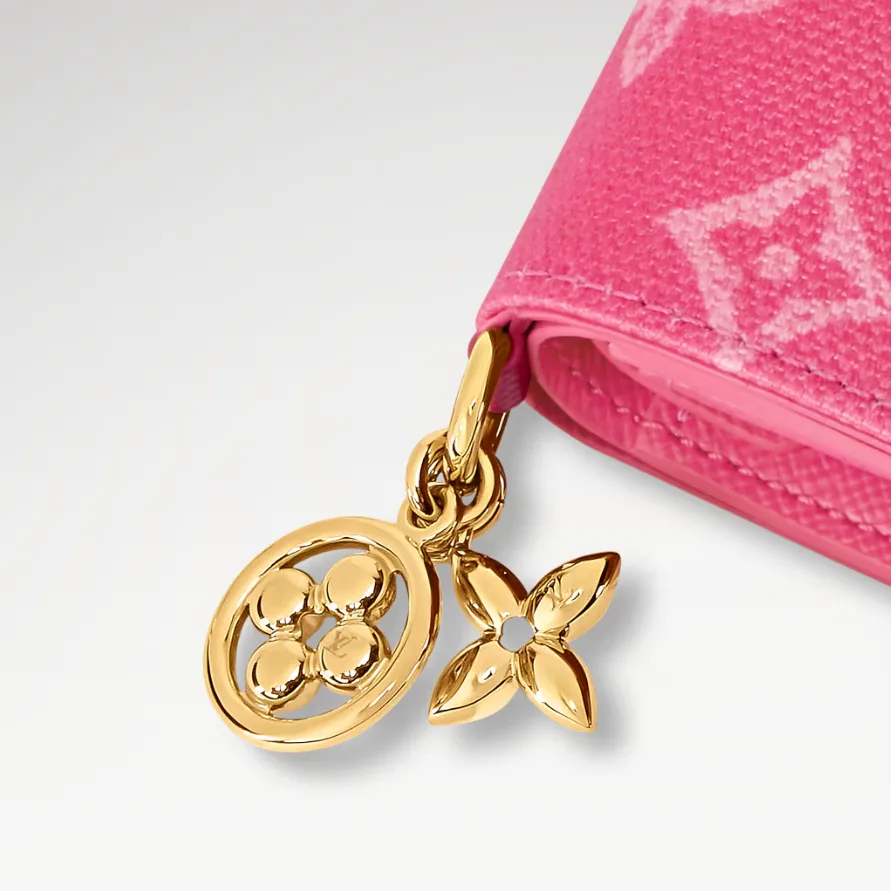 Louis Vuitton LV Charms Pocket Wallet Monogram Origine Rose Ruban / - Image 5