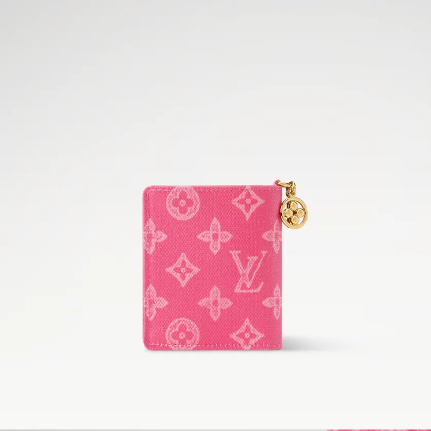 Louis Vuitton LV Charms Pocket Wallet Monogram Origine Rose Ruban / - Image 4