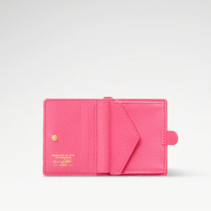Louis Vuitton LV Charms Pocket Wallet Monogram Origine Rose Ruban / - Image 3