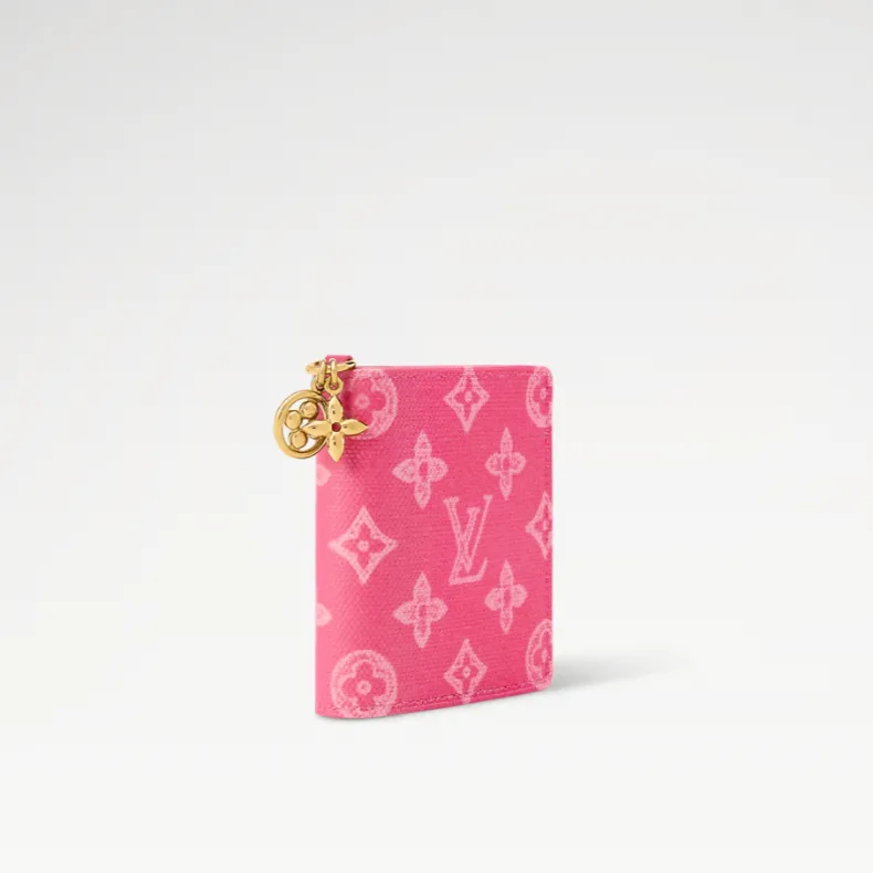 Alternative view of Louis Vuitton LV Charms Pocket Wallet Monogram Origine Rose Ruban /