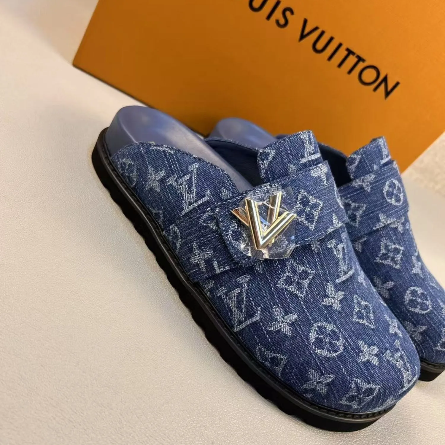Alternative view of Louis Vuitton LV Cosy Comfort Mule Blue 1AGVOO