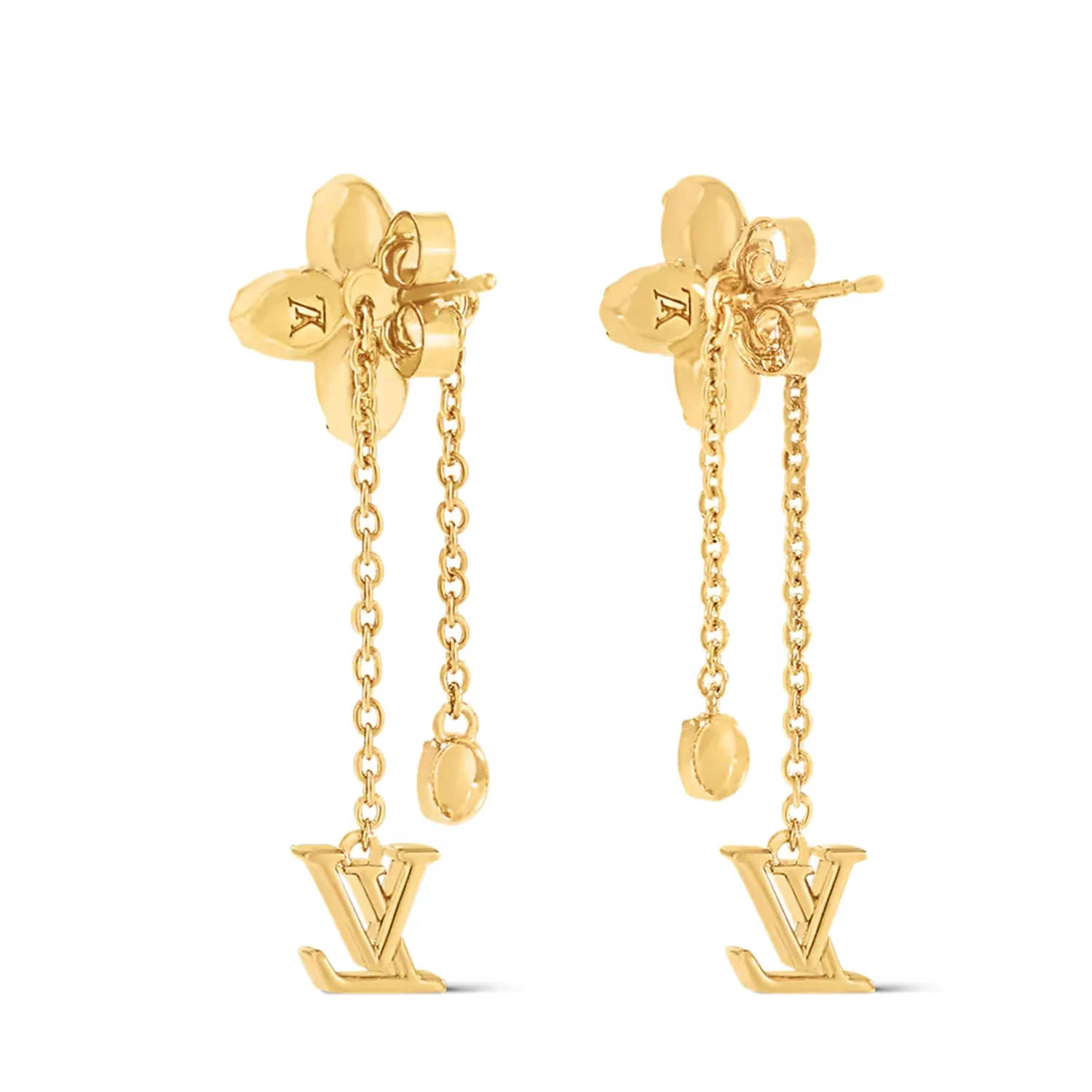 Alternative view of Louis Vuitton LV Dazzle Earrings Gold-Toned