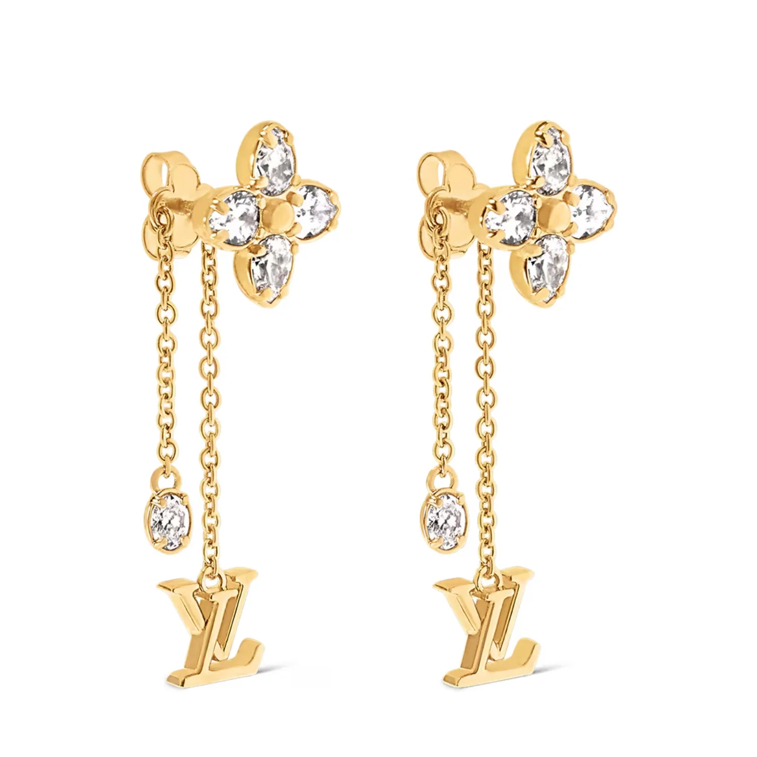 Louis Vuitton LV Dazzle Earrings Gold-Toned - Image 3