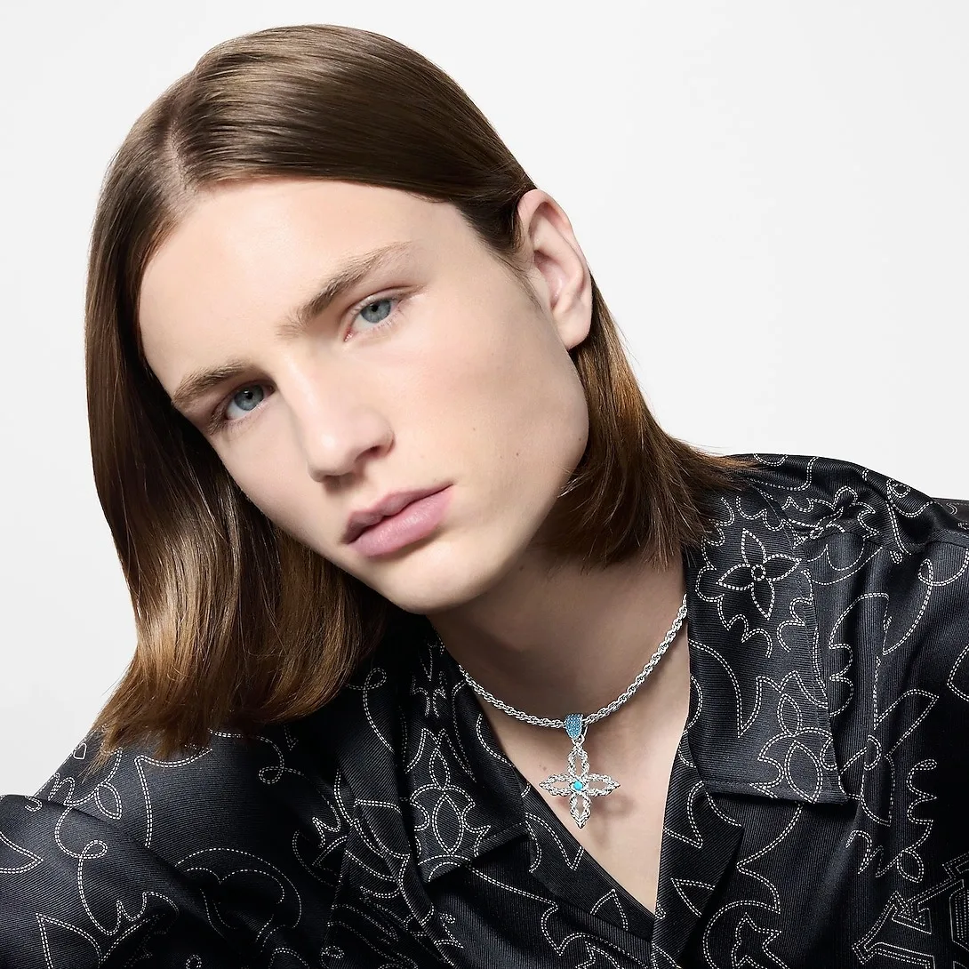 Louis Vuitton LV Flower Rope Pendant Necklace / - Image 5