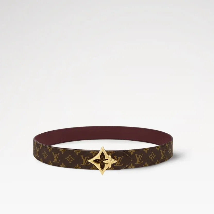 Louis Vuitton LV Flowergram Reversible Belt Garnet - Image 4