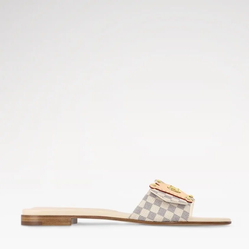 Louis Vuitton LV Frame Flat Mule Damier Canvas 1AHLPS - Image 3