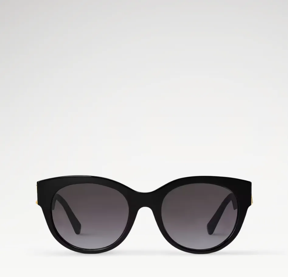 Louis Vuitton LV GO-14 Round Sunglasses Black - Image 3