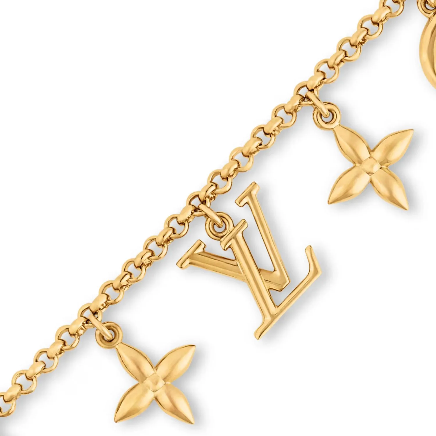 Alternative view of Louis Vuitton Iconic Charms Bracelet Gold-Toned