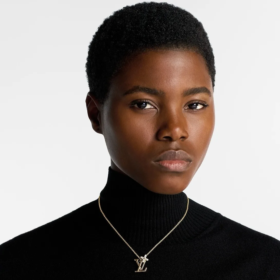 Alternative view of Louis Vuitton LV Iconic Flower Necklace Gold-Toned