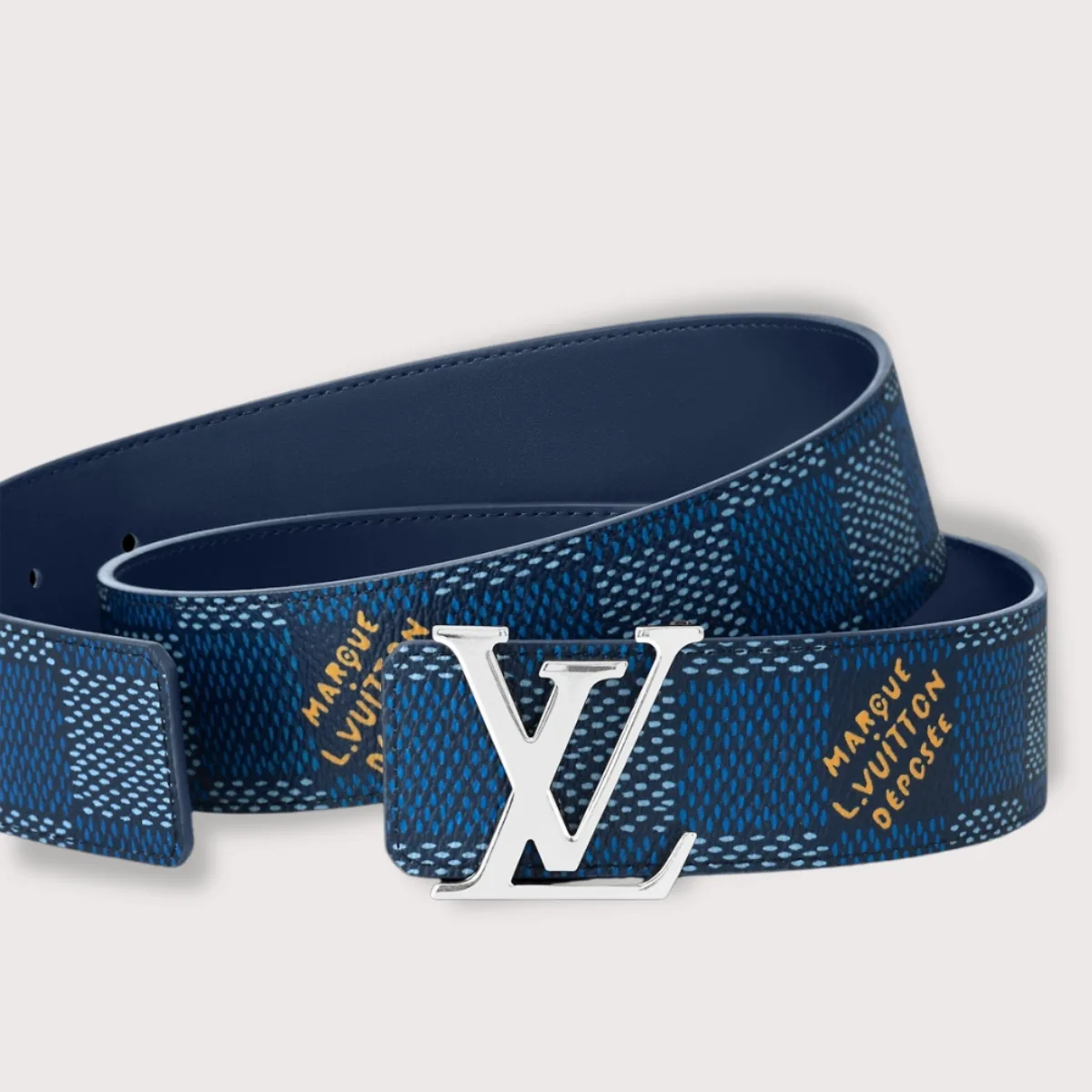 Alternative view of Louis Vuitton LV Initiales Reversible Belt Blue