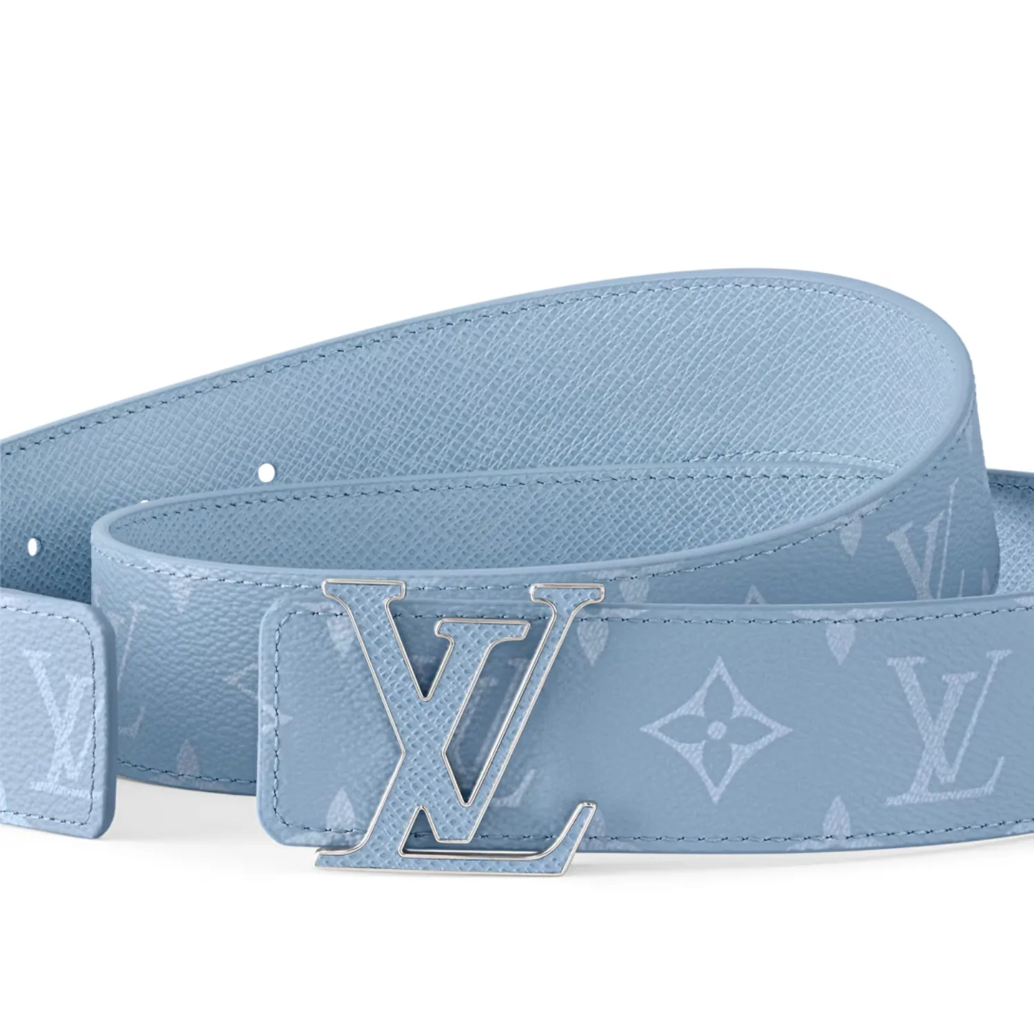 Louis Vuitton LV Initiales Reversible Belt Sky Blue - Image 5