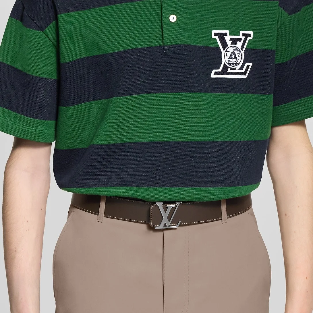 Louis Vuitton LV Initiales College Monogram Heritage Reversible Belt Brown - Image 3