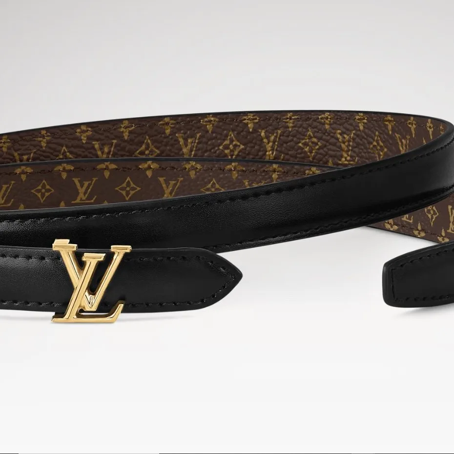 Alternative view of Louis Vuitton LV Mini Reversible Belt Black