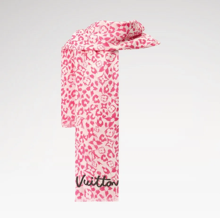 Louis Vuitton LV Safari Stole / Fuchsia - Image 4