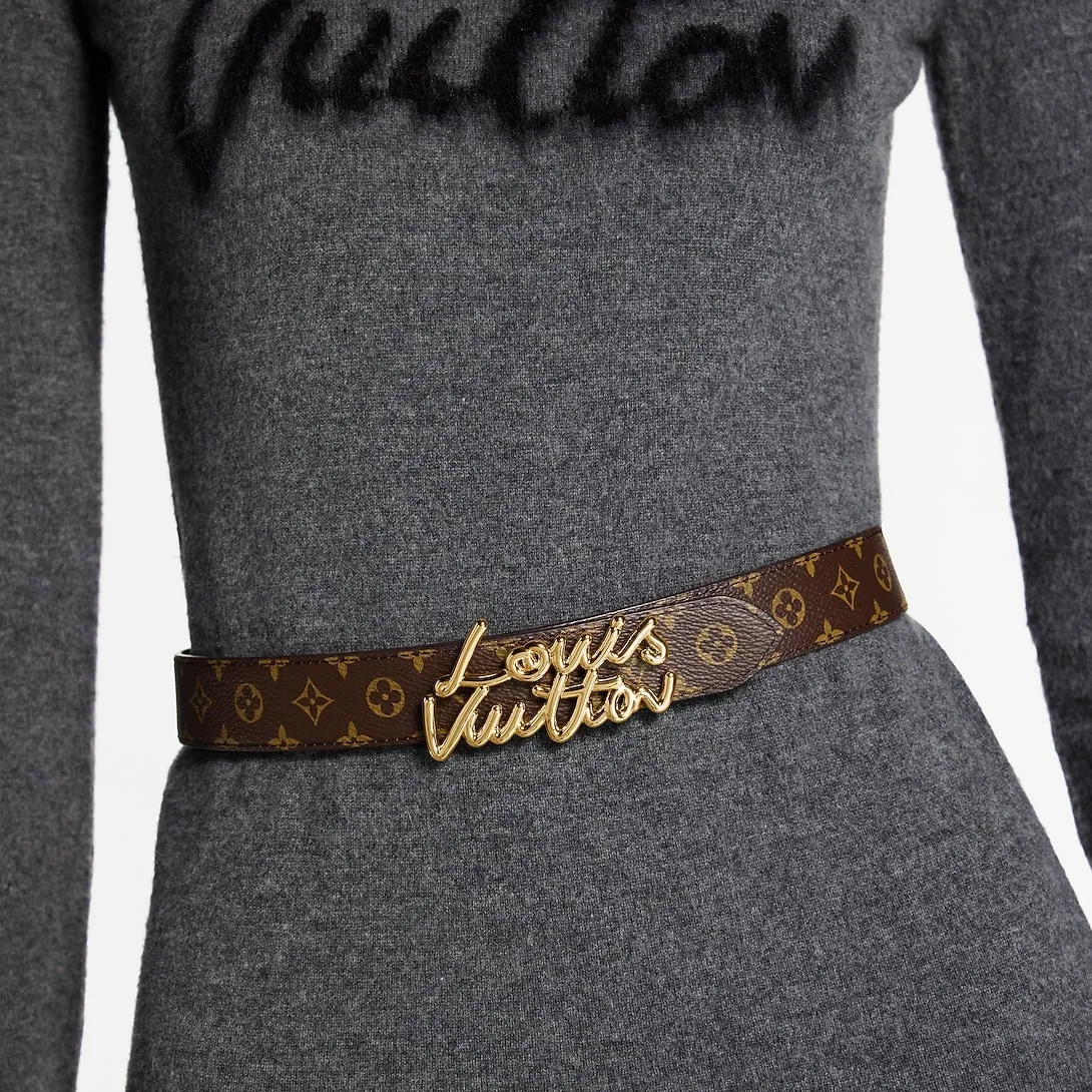 Louis Vuitton LV Script Belt Black Monogram -M4472V - Image 4