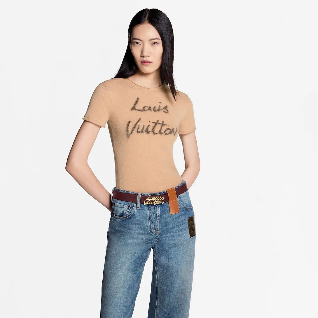 Louis Vuitton LV Script Belt Plum Monogram - Image 5