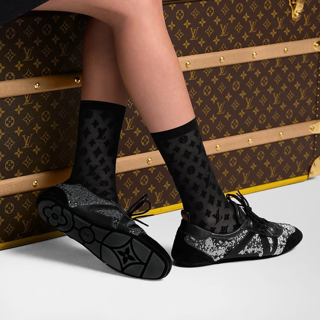 Louis Vuitton LV Sneakerina Black/Silver 1AHND2 - Image 3
