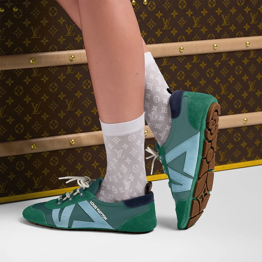 Alternative view of Louis Vuitton LV Sneakerina Green 1AHNDW