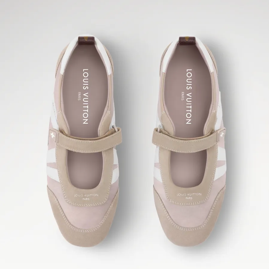 Louis Vuitton LV Sneakerina Mary Jane Beige 1AJP00 - Image 3