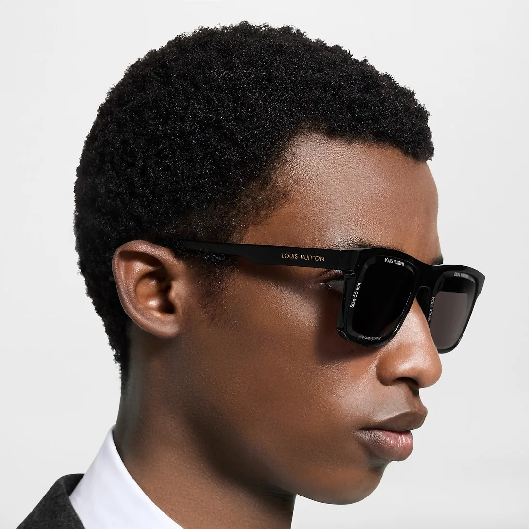 Louis Vuitton LV Super Vision Daily Large Square Sunglasses Black - Image 4