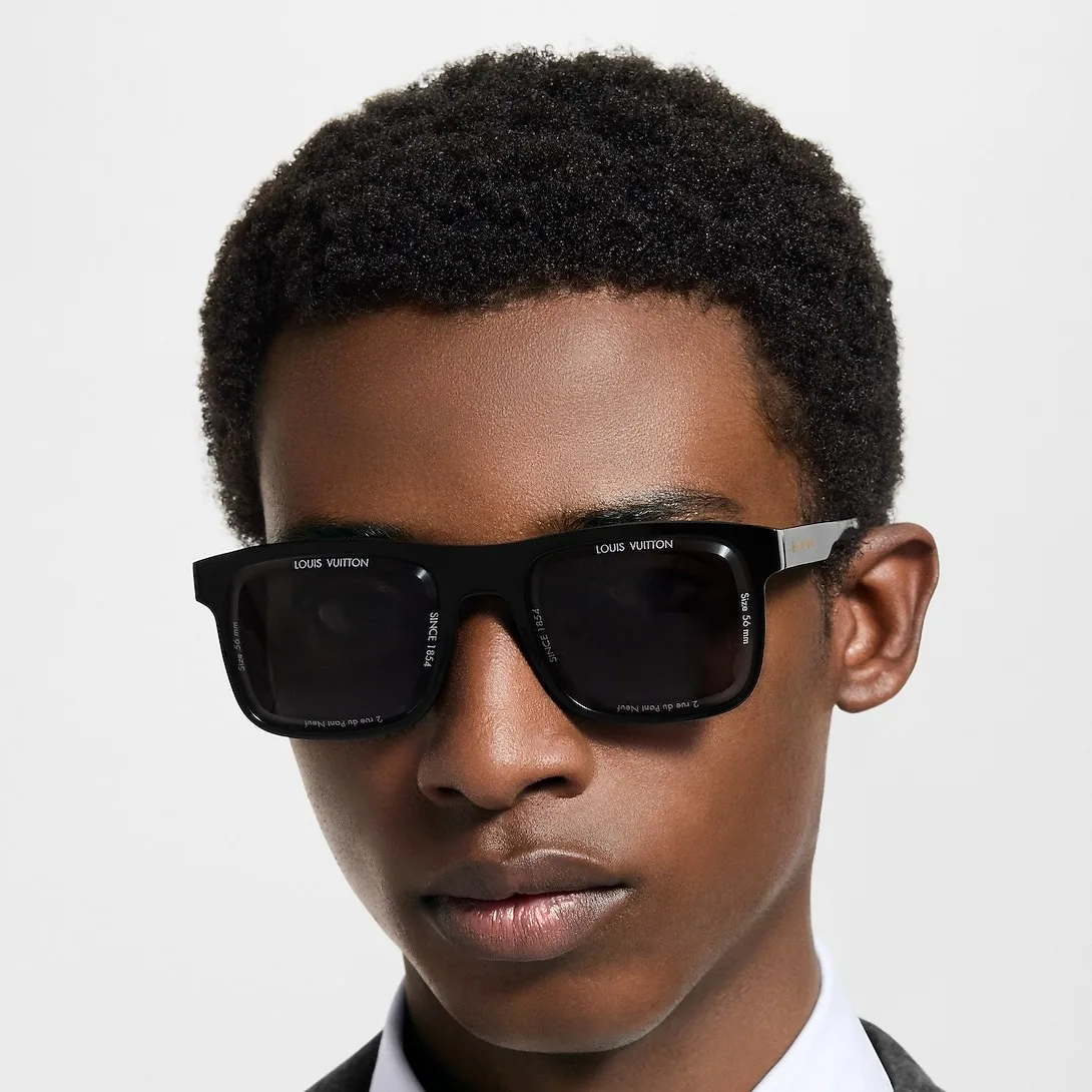 Alternative view of Louis Vuitton LV Super Vision Daily Large Square Sunglasses Black