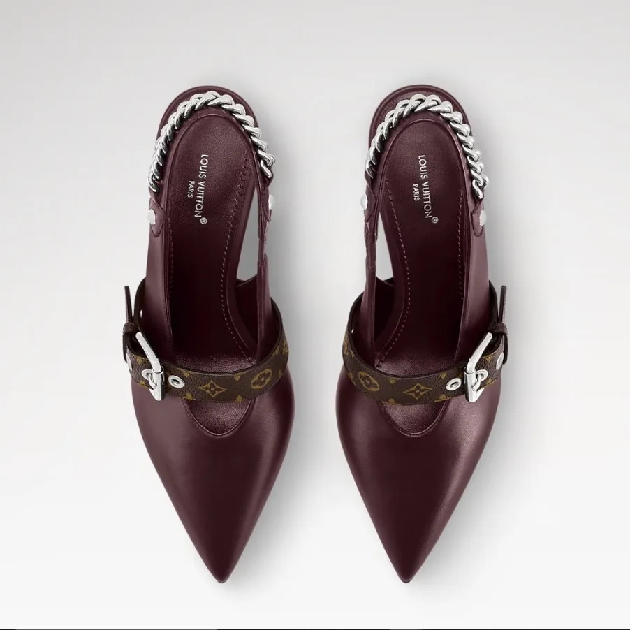 Alternative view of Louis Vuitton LV Vibe Slingback Pump Bordeaux Red 1AICOT