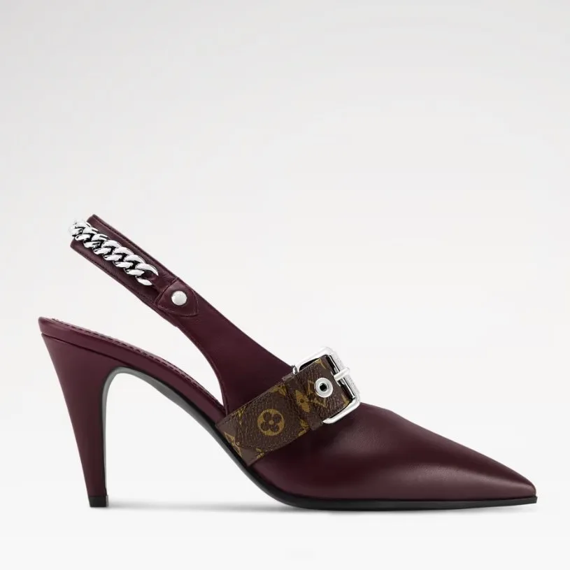 Louis Vuitton LV Vibe Slingback Pump Bordeaux Red 1AICOT - Image 4