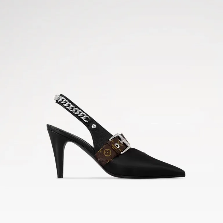 Alternative view of Louis Vuitton LV Vibe Slingback Pump Black 1AHL47