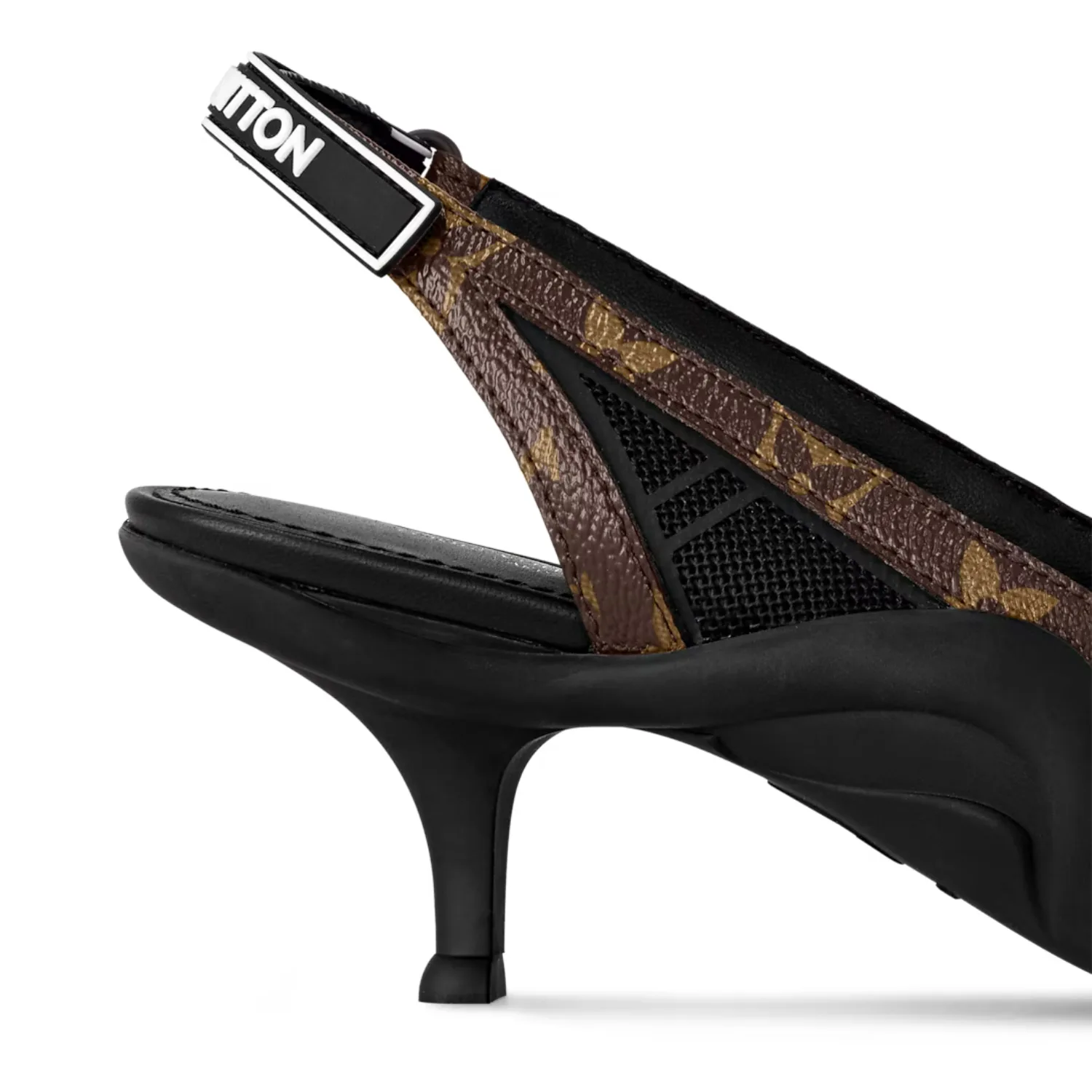 Louis Vuitton LV Vibe Slingback Pump Black 1AAW7G - Image 5