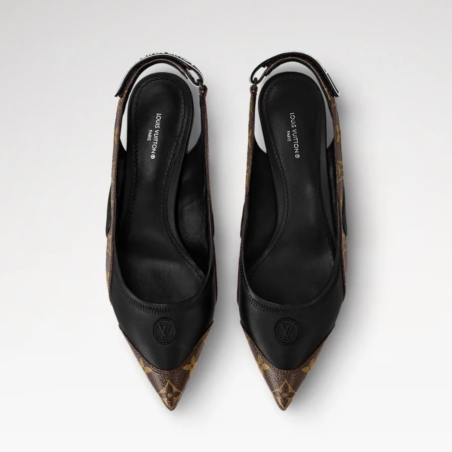 Louis Vuitton LV Vibe Slingback Pump Black 1AAW7G - Image 6