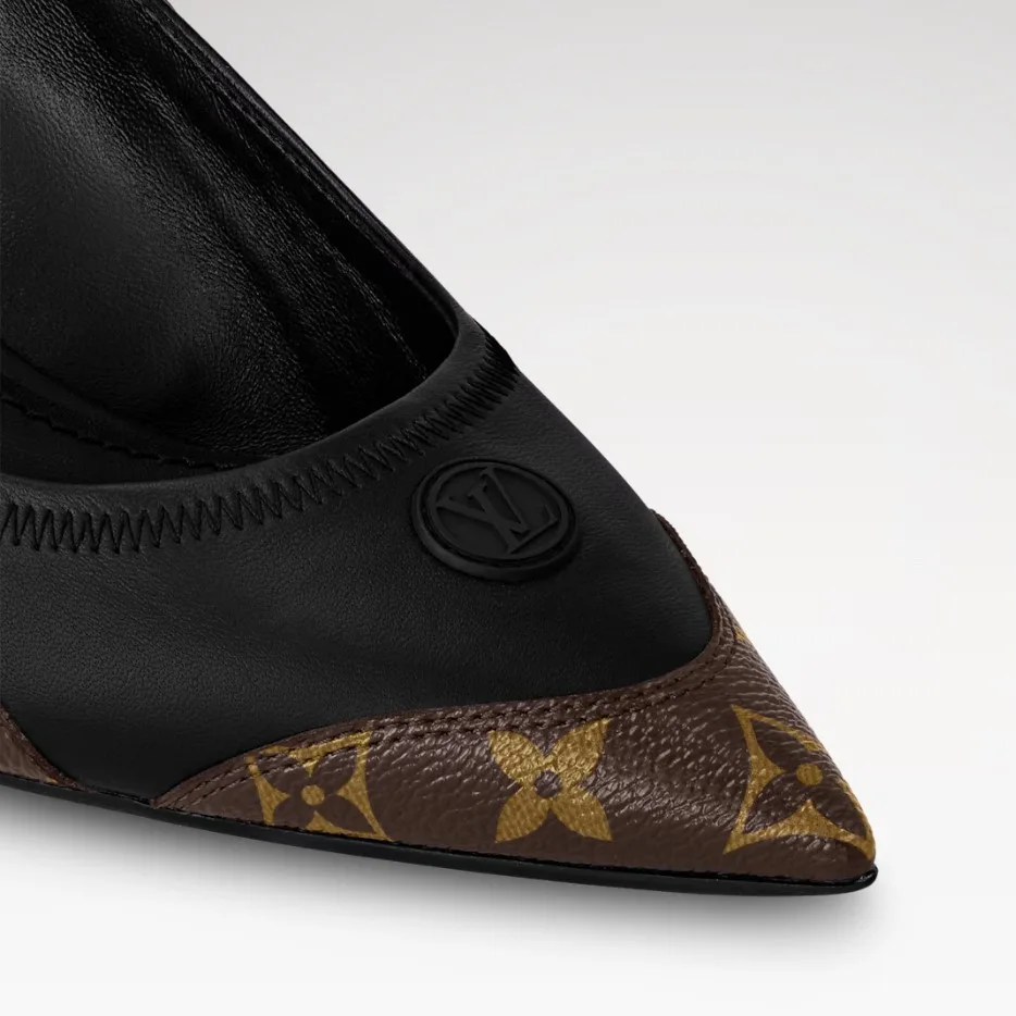 Louis Vuitton LV Vibe Slingback Pump Black 1AAW7G - Image 7