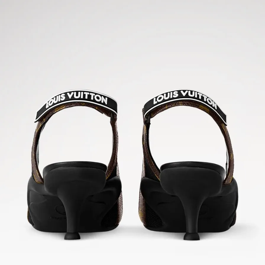 Louis Vuitton LV Vibe Slingback Pump Black 1AAW7G - Image 8