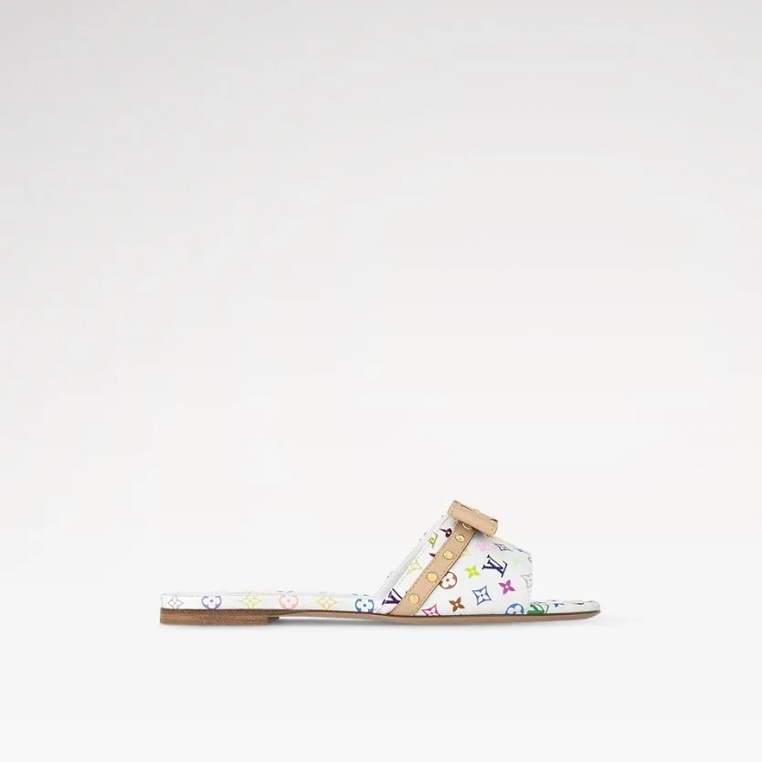 Louis Vuitton LV x TM 6AM Flat Mule White 1AGZUV - Image 4