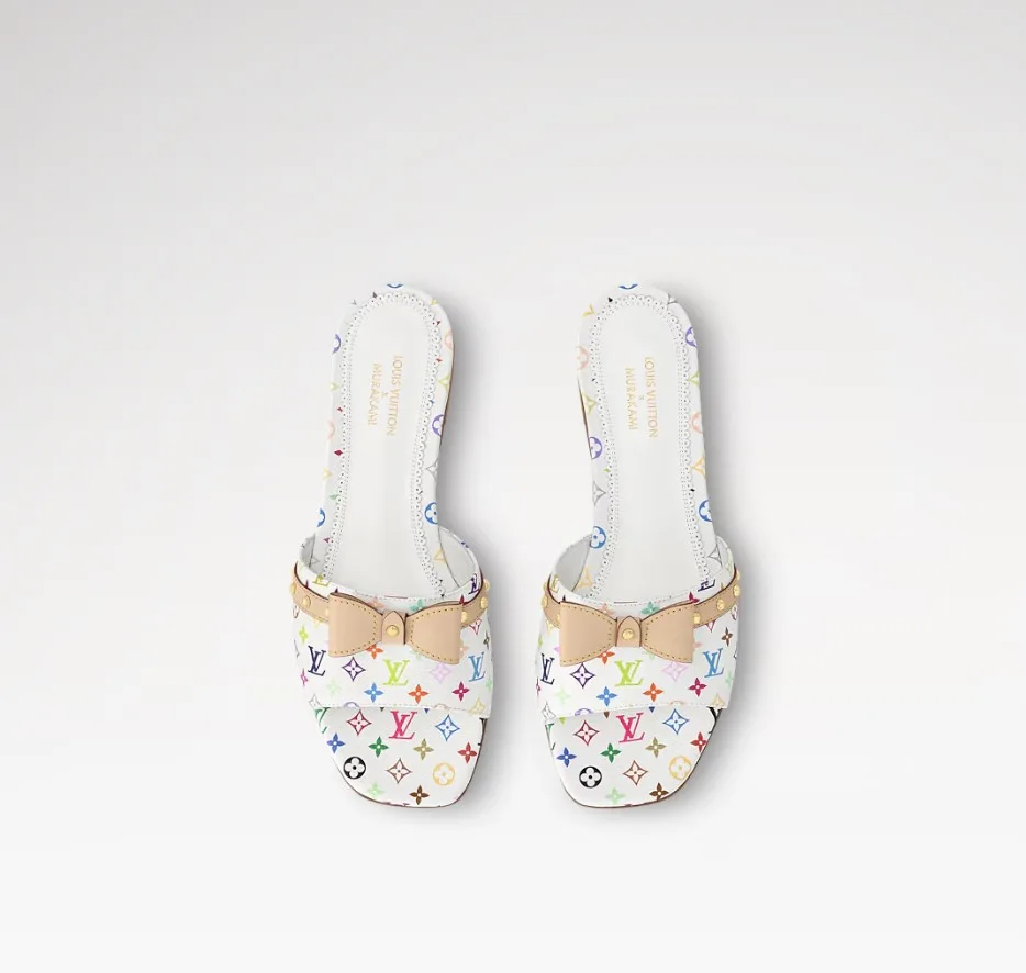 Louis Vuitton LV x TM 6AM Flat Mule White 1AGZUV - Image 5