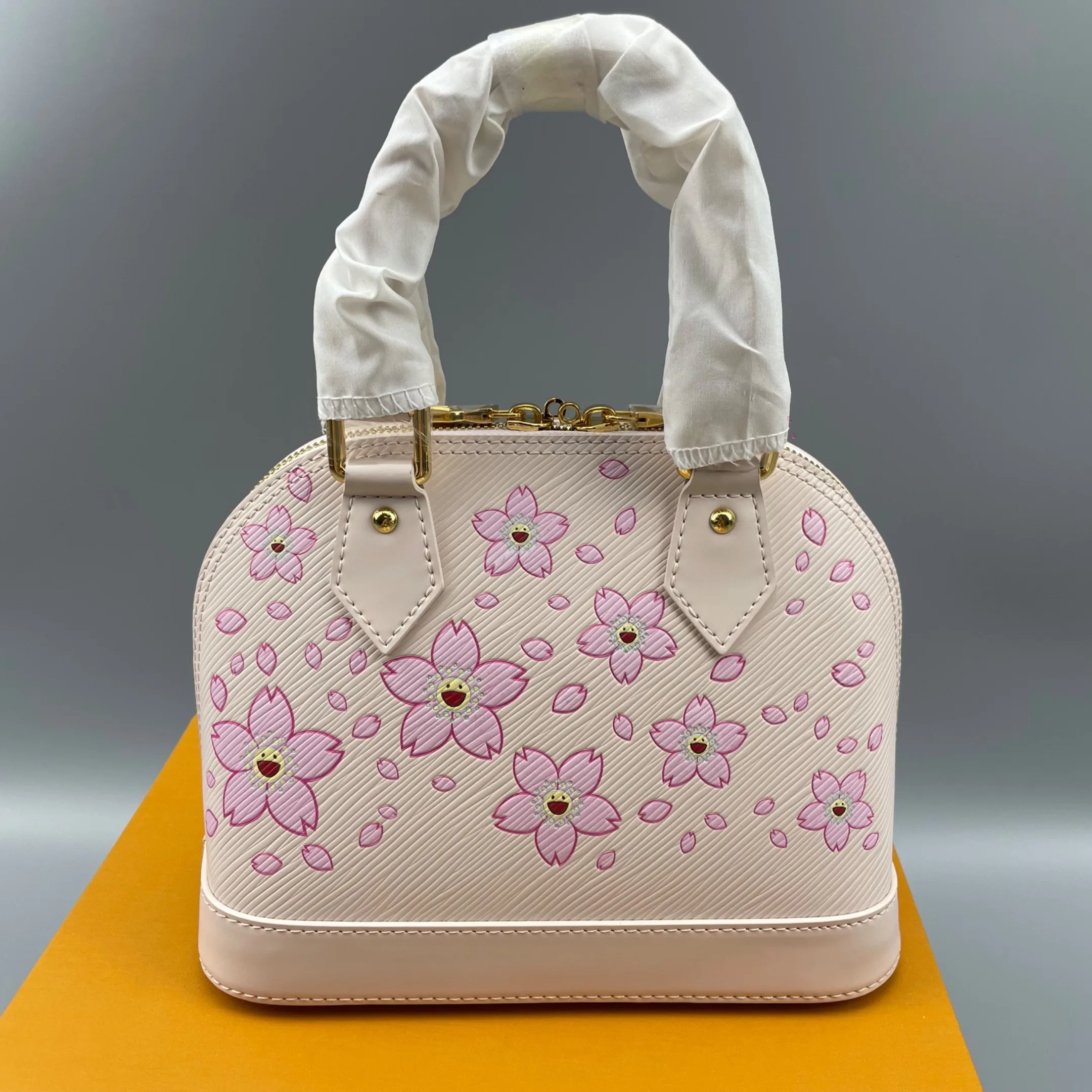 Louis Vuitton LV x TM Alma BB Top Handle Bag / Pink Gold Hardware - Image 4
