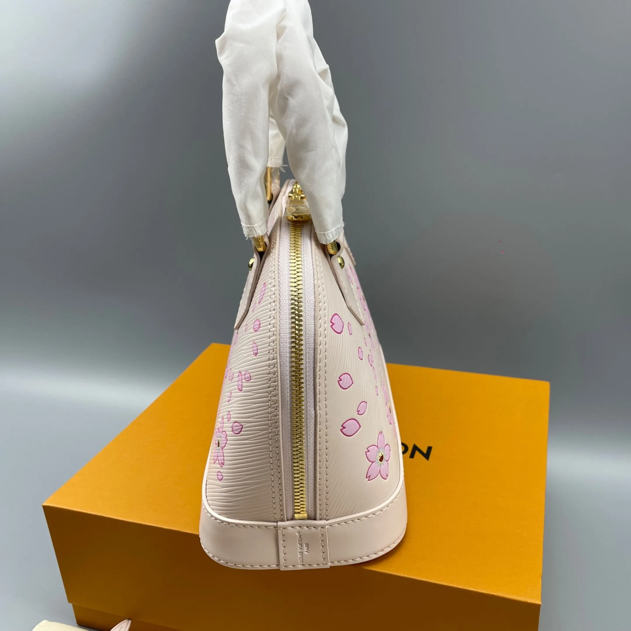 Louis Vuitton LV x TM Alma BB Top Handle Bag / Pink Gold Hardware - Image 6