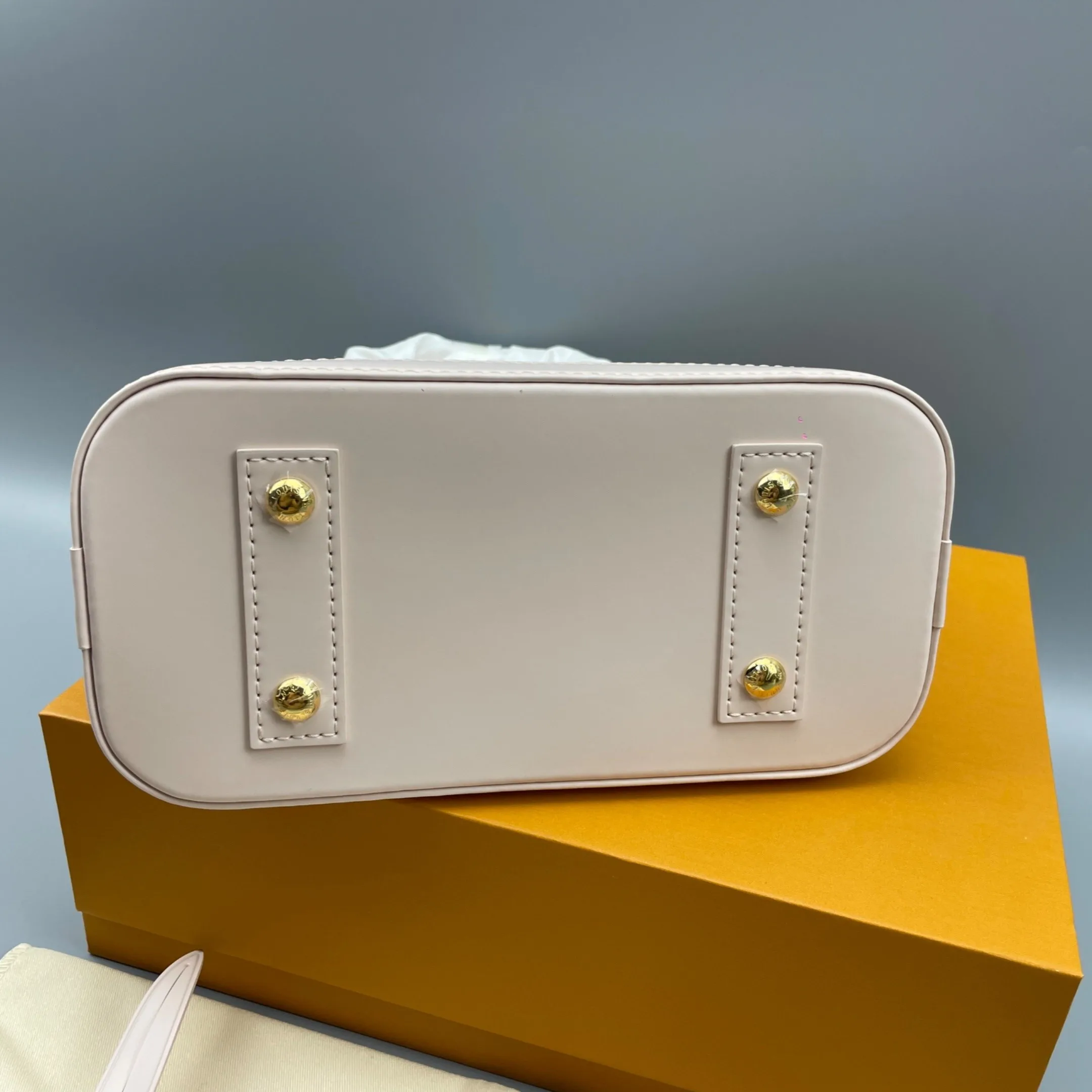 Louis Vuitton LV x TM Alma BB Top Handle Bag / Pink Gold Hardware - Image 8