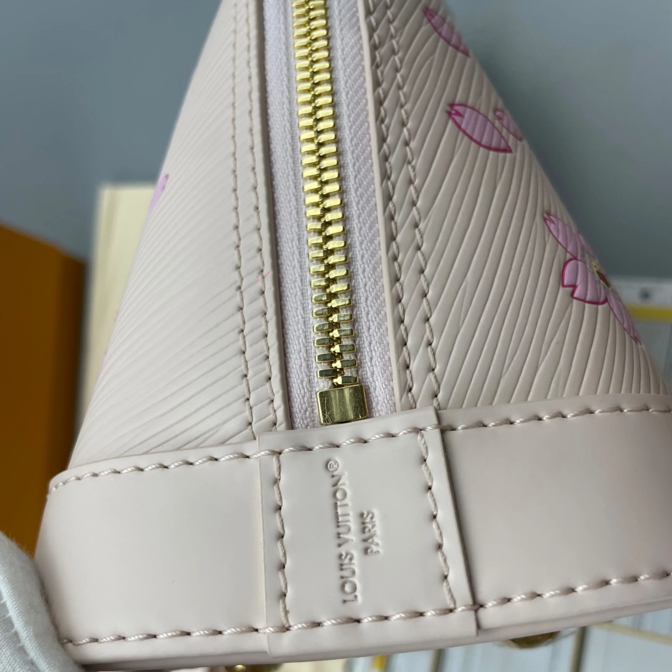 Louis Vuitton LV x TM Alma BB Top Handle Bag / Pink Gold Hardware - Image 9