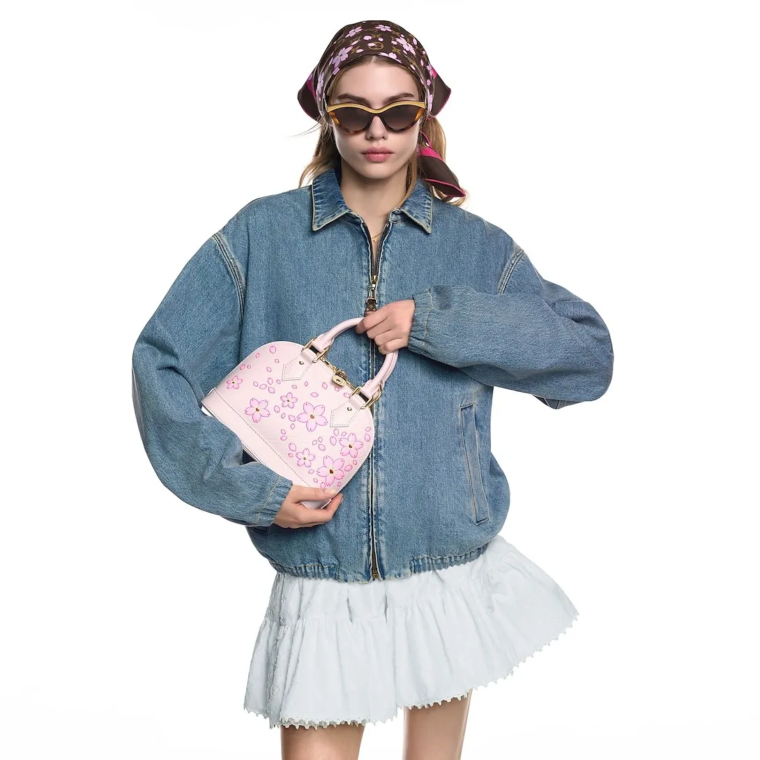 Louis Vuitton LV x TM Alma BB Top Handle Bag / Pink Gold Hardware - Image 3