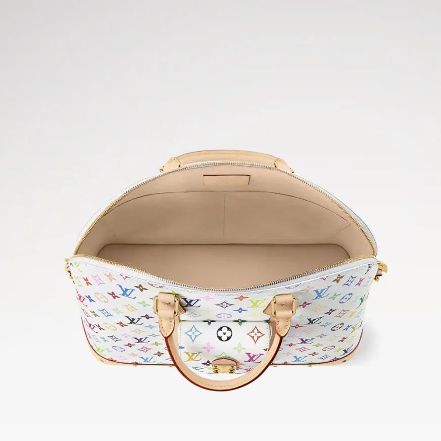 Louis Vuitton LV x TM Alma Travel Top Handle Bag / Multicolored Gold Hardware - Image 5